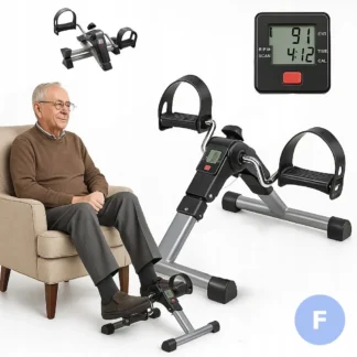 Rower rehabilitacyjny 2w1 do ćwiczeń nóg i rąk z wyświetlaczem LCD — zdjęcie 1